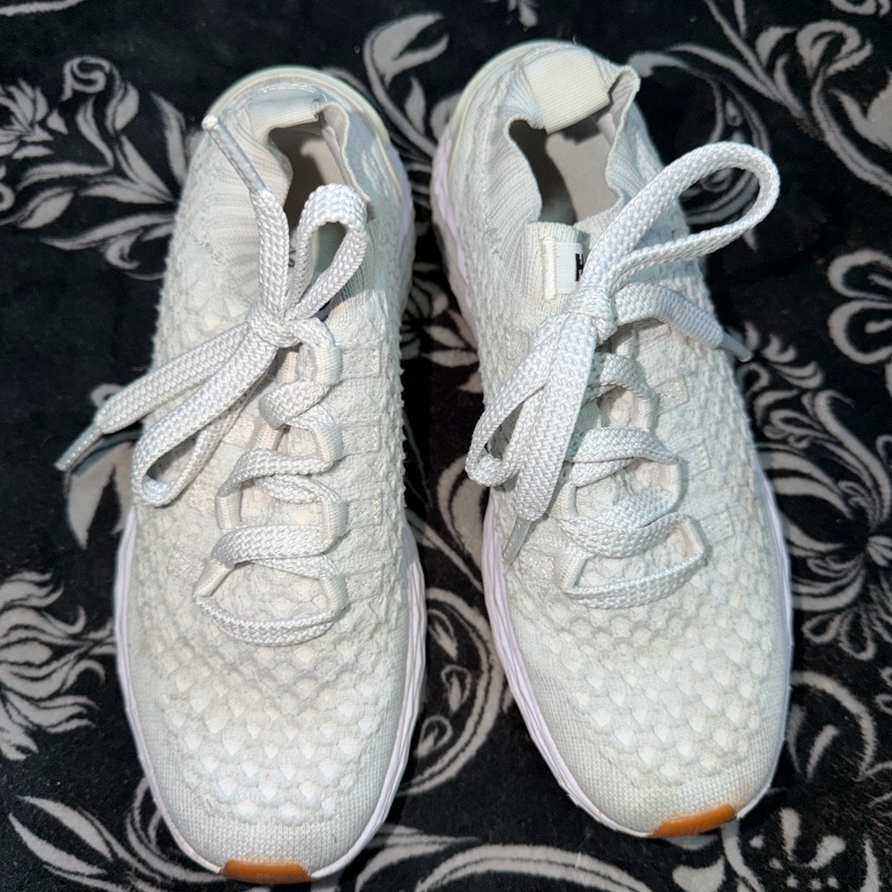 NoBull White Knit Women's Athletic Sneakers